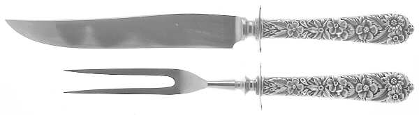 Radiant Rose (Sterling, 1938) Small Stainless Blade 2-Piece Steak Carving Set