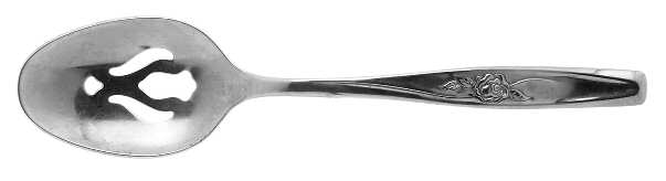 Random Rose (Stainless) Pierced Tablespoon (Serving Spoon)