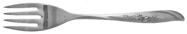 Random Rose (Silverplate, 1960) Individual Salad Fork