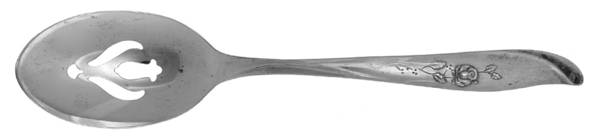 Random Rose (Silverplate, 1960) Pierced Tablespoon (Serving Spoon)