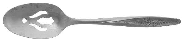Radiant Rose (Stainless) Pierced Tablespoon (Serving Spoon)