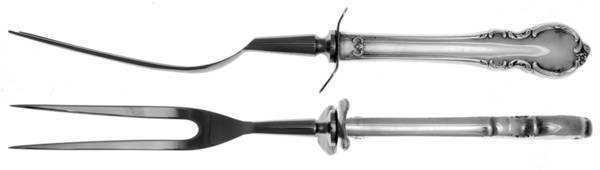 Reflection (Silverplate 1959) Large Stainless-Prong Roast Carving Fork