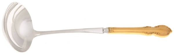 Reflection (Gold Electroplate, 1959) Hollow Handle Soup Ladle with Solid Bowl