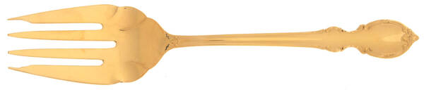 Reflection (Gold Electroplate, 1959) Medium Solid Cold Meat Serving Fork