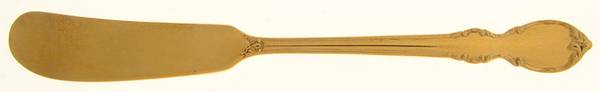 Reflection (Gold Electroplate, 1959) Flat Handle Butter Spreader