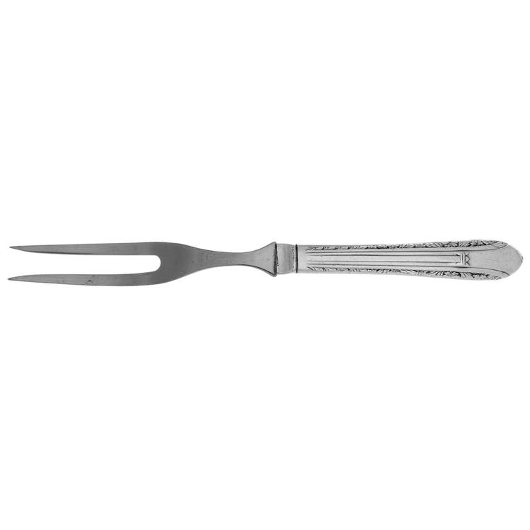 Regent (Silverplate, 1939) Small Steak Carving Fork with Stainless Prongs