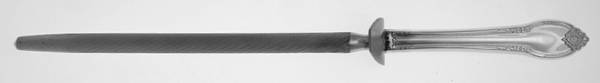 Remembrance (Silverplate, 1948) Large Roast Knife Sharpener wSteel Rod