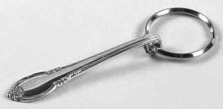 Remembrance (Silverplate, 1948) Key Ring with Stainless Hoop HC