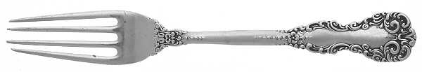 Revere (Sterling, 1898, No Monograms) Youth Fork