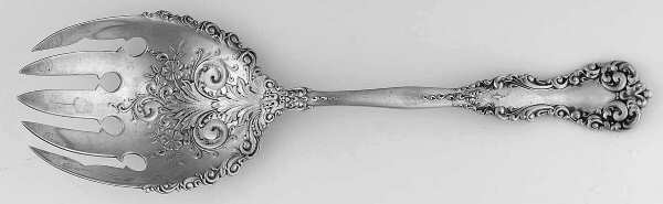 Revere (Sterling, 1898, No Monograms) Solid Salad Serving Fork