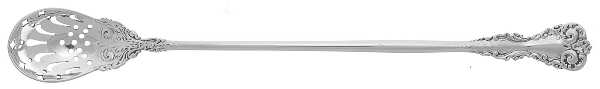 Revere (Sterling, 1898, No Monograms) Pierced Bowl Long Handle Olive Spoon