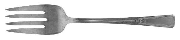 Revelation I (Silverplate, 1938) Medium Solid Cold Meat Serving Fork