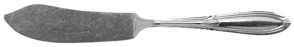 Rhapsody-Old (Sterling, 1931, No Monograms) Flat Handle Master Butter Knife