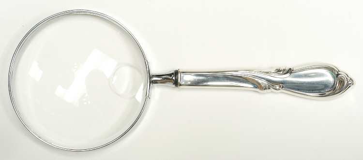 Rhapsody-New (Sterling, 1957) Large Magnifying Glass with Sterling Handle