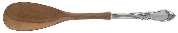 Rhapsody-New (Sterling, 1957) Salad Serving Spoon with Wooden Bowl