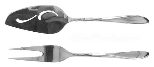 Rhythmic (Silverplate, 1957) 2-Piece Party Pair (Fork/Server)