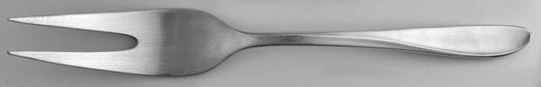 Rhythmic (Silverplate, 1957) Small Solid Cold Meat Serving Fork