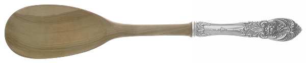 Richelieu (Sterling, 1935) Salad Serving Spoon Wooden Bowl by International Silver