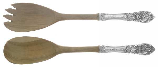Richelieu (Sterling, 1935) Wooden Bowl 2 Piece Salad Set