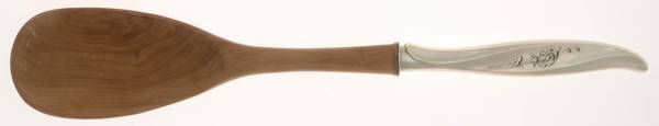 Rose Ballet (Sterling, 1962) Salad Serving Spoon Wooden Bowl