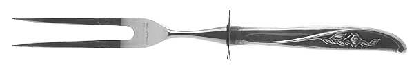 Rose Ballet (Sterling, 1962) Small Steak Carving Fork with Stainless Prongs