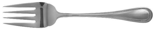 Royal Bead (Stainless) Medium Solid Cold Meat Serving Fork