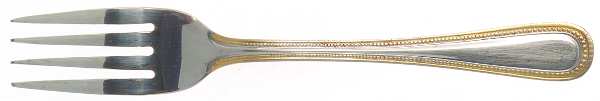 Royal Bead Gold (Stainless, Gold Accent) Individual Salad Fork