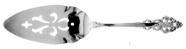 Rochambeau (Silverplate, 1976) Solid Pierced Pie Server by International Silver