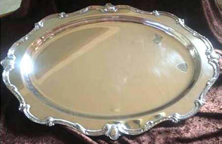 Rochelle (Silverplate, Hollowware) 22" Oval Serving Platter