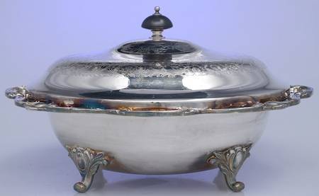 Rochelle (Silverplate, Hollowware) Silverplate Round Covered Casserole