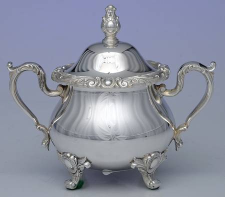 Rochelle (Silverplate, Hollowware) Sugar Bowl & Lid