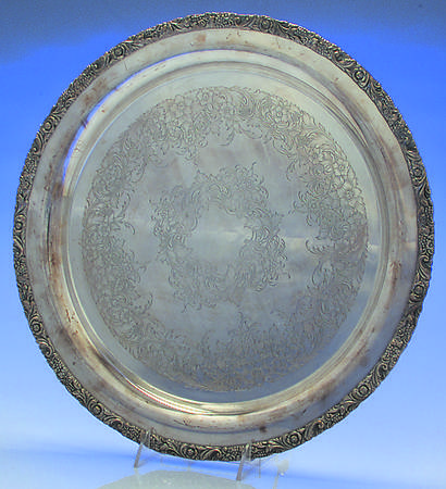 Rococo (Silverplate, Hollowware) 15" Round Tray