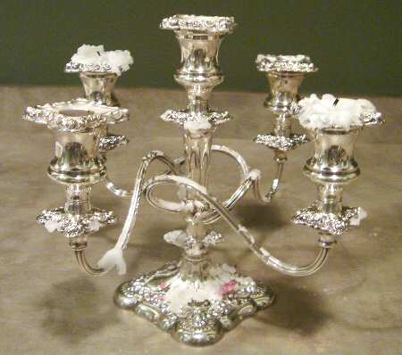 Rococo (Silverplate, Hollowware) Medium 5-Light Candelabra