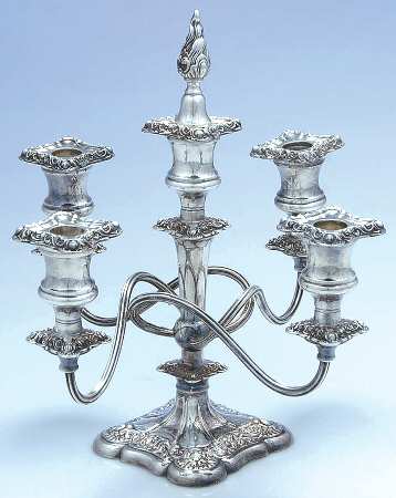 Rococo (Silverplate, Hollowware) Medium 5-Light Candelabra