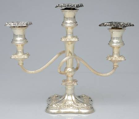 Rococo (Silverplate, Hollowware) Medium 3-Light Candelabra