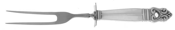 Royal Danish (Sterling, 1939) Small Steak Carving Fork with Stainless Prongs