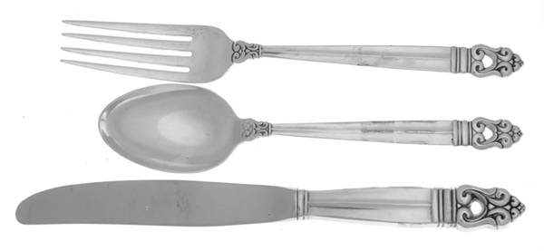Royal Danish (Sterling, 1939) 3 Pc Youth Set (YSNS,YK,YF)
