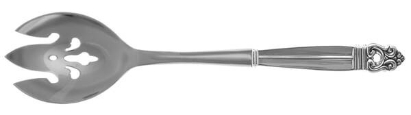Royal Danish (Sterling, 1939) Salad Serving Fork with Stainless Prongs HC