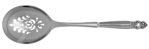 Royal Danish (Sterling, 1939) Casserole Spoon with Pierced Stainless Bowl HC