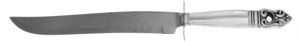 Royal Danish (Sterling, 1939) Large Stainless Blade Roast Carving Knife
