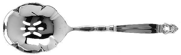 Royal Danish (Sterling, 1939) Oversize Pierced Stainless Casserole Spoon