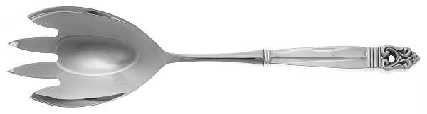 Royal Danish (Sterling, 1939) Salad Serving Fork with Stainless Prongs