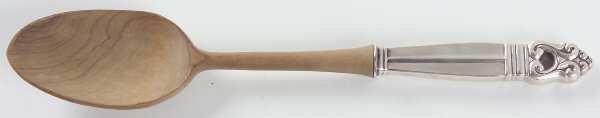 Royal Danish (Sterling, 1939) Salad Serving Spoon with Wooden Bowl