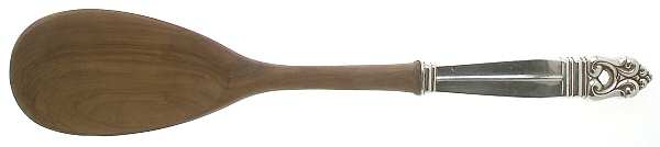 Royal Danish (Sterling, 1939) Salad Serving Spoon Wooden Bowl