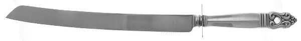 Royal Danish (Sterling, 1939) Wedding Cake Knife with Stainless Blade Oversize