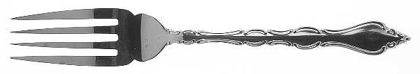 Royal Elegance (Stainless) Medium Solid Cold Meat Serving Fork by International Silver