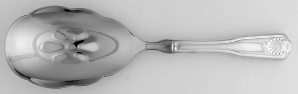 Royal Hill (Silverplate) Pierced Casserole Spoon with Stainless Bowl by International Silver