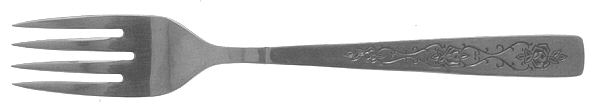 Rose Lace (Stainless) Individual Salad Fork