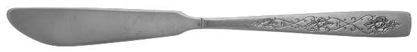 Rose Lace (Stainless) Flat Handle Master Butter Knife