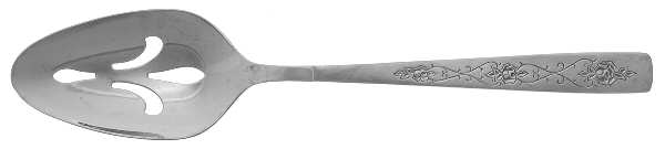 Rose Lace (Stainless) Pierced Tablespoon (Serving Spoon)
